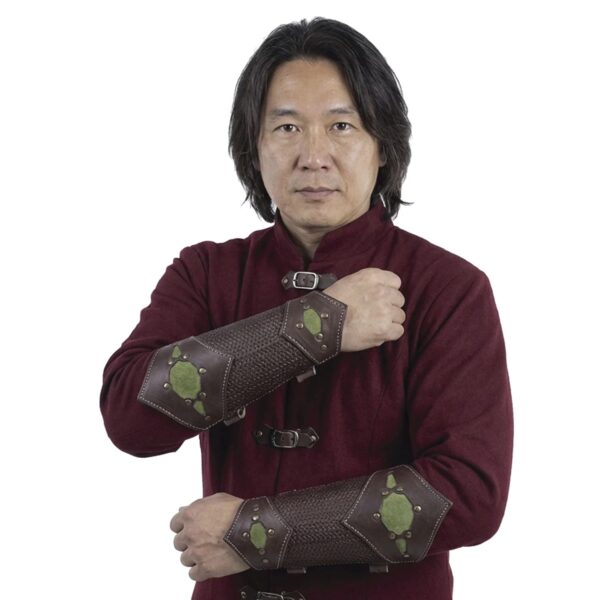 Beljant Bracer - Brown and Forest Green