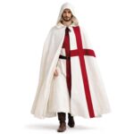 Hooded Medieval Cape – Templar