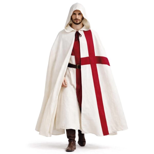 Hooded Medieval Cape – Templar