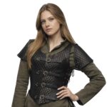 Lyanna Medieval Lether Jerkin - Black
