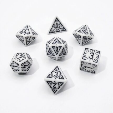 Engraved Dice - White