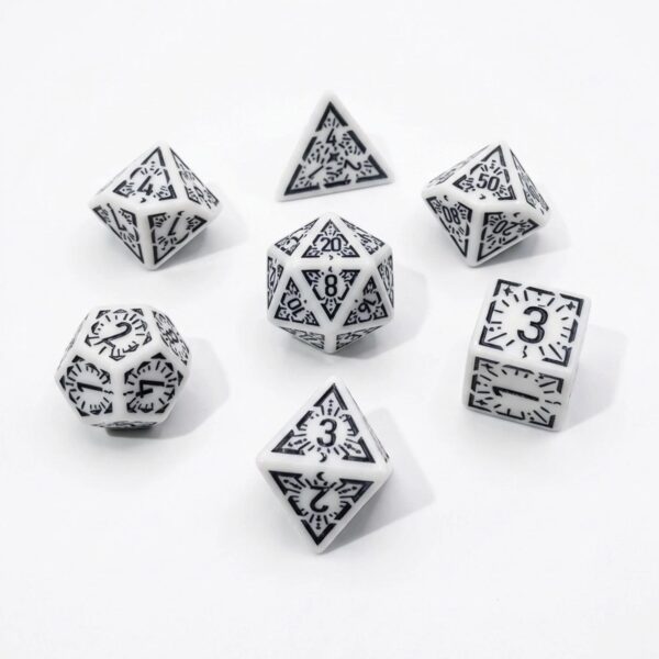 Engraved Dice - White