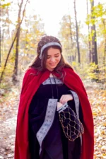 Elegante bolso de terciopelo «Relindis» Negro - Imagen 2
