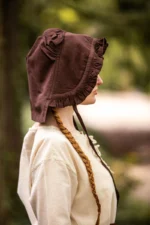 Gorra de cintura con volante "Silke" Marrón - Imagen 5