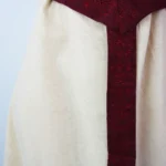 Cinturón de tela G-02 con bordados Rojo