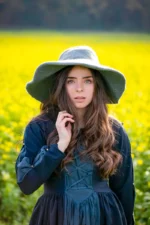 Sombrero hecho a mano "Elegance" Grey - Imagen 2