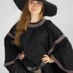 Sombrero hecho a mano "Elegance" Negro