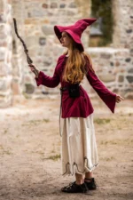 Sombrero de bruja "Agata" Rojo - Imagen 7