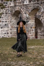 Sombrero de bruja "Agata" Negro - Imagen 7