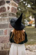 Sombrero de bruja "Agata" Negro - Imagen 4