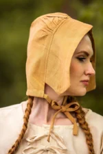 Gorro medieval "Claire" Marrón miel