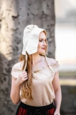 Sombrero medieval "Claire" Natural - Imagen 2