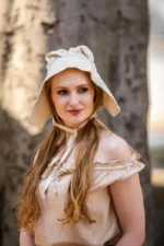 Sombrero medieval "Claire" Natural - Imagen 4