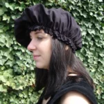 Gorra medieval "Celine" Negra