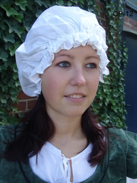 Gorro medieval "Celine" Blanco