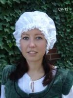 Gorro medieval "Celine" Blanco - Imagen 2
