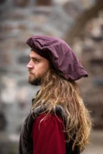 Boina de terciopelo "Kurt" Marrón - Imagen 3