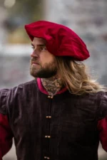 Boina de Terciopelo "Kurt" Rojo