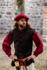 Boina de Terciopelo "Kurt" Rojo - Imagen 4