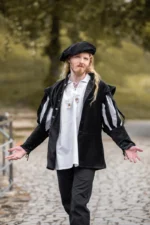 Boina de terciopelo "Kurt" Negro - Imagen 2