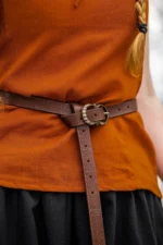 Cinturón céltico de cuero "Merle" Marrón claro - Imagen 2