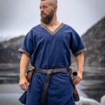 Túnica corta vikinga "Loki" azul