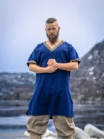 Túnica corta vikinga "Loki" azul - Imagen 5
