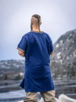 Túnica corta vikinga "Loki" azul - Imagen 3