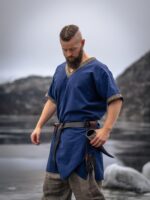 Túnica corta vikinga "Loki" azul - Imagen 14