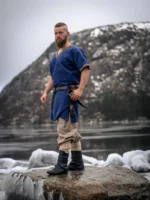 Túnica corta vikinga "Loki" azul - Imagen 12