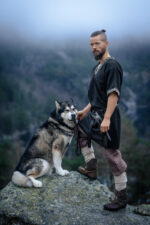 Túnica corta vikinga "Loki" Negro - Imagen 6
