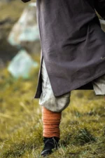 Túnica vikinga "Freki" con bordado a mano Marrón - Imagen 12