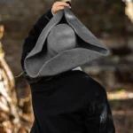 Sombrero de lana de fieltro tricornio "Hugo" Grey